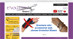 Desktop Screenshot of evolutionshears.com