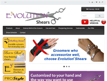 Tablet Screenshot of evolutionshears.com